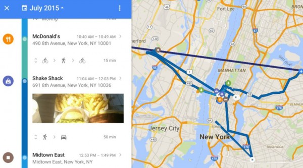 Обновленный Google Maps запомнит историю маршрутов