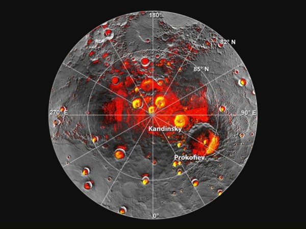 Учёные NASA составили цифровую топографическую карту Меркурия