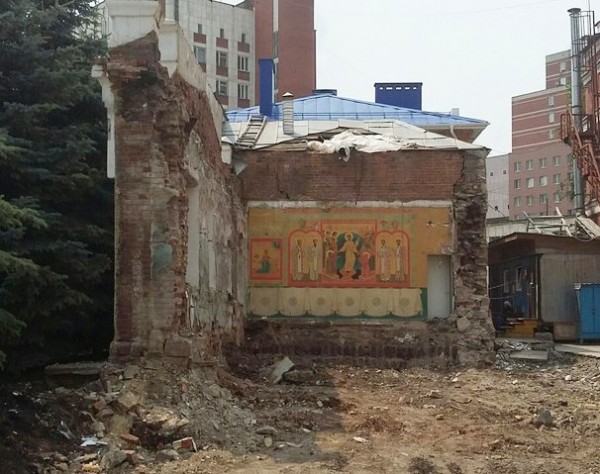 В центре Челябинска снесли старинный храм иконы Божией Матери "Нечаянная Радость"