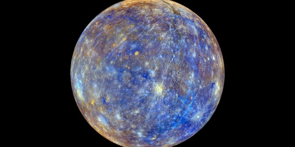 В кратере Меркурия скрывались необычные голубые строения