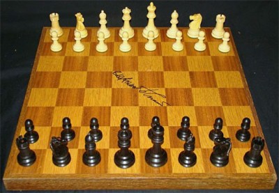 В США выставят на аукцион шахматную доску, на которой играли Спасский и Фишер