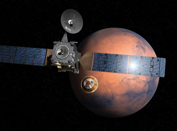 Зонд миссии «ЭкзоМарс» передал первый снимок Фобоса