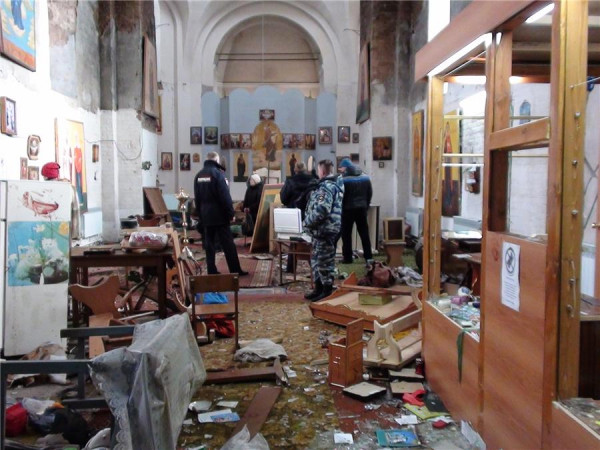 На западной Украине неизвестные вандалы разгромили церковь Московского патриархата