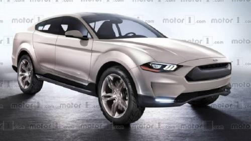Показана внешность электрического кросс-купе Ford Mustang