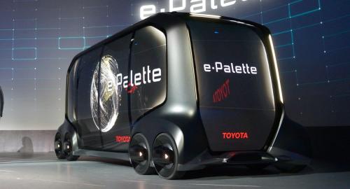 Toyota построит беспилотник e-Palette с велосипедными педалями