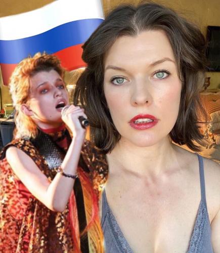 Милла Йовович активно готовит дочь к покорению российского шоу «Голос. Дети»